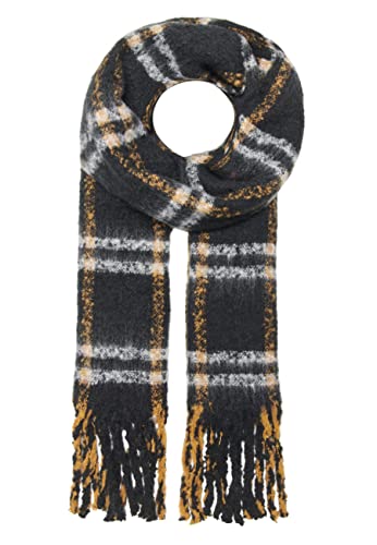 ONLY Damen Onlvivian Life Scarf Acc Schal, Buckthorn Brown/Checks:CHECK, Einheitsgröße EU von ONLY