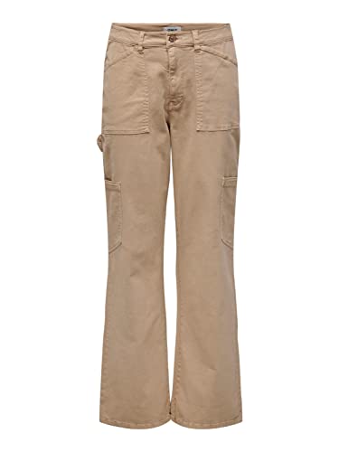 ONLY Damen Onlvox Hw STR Cargo Pant PNT, Nomad, S / 32L von ONLY