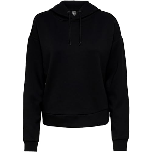 ONLY Damen Onplounge Hood Sweat - Noos Kapuzenpullover, Schwarz, L EU von ONLY