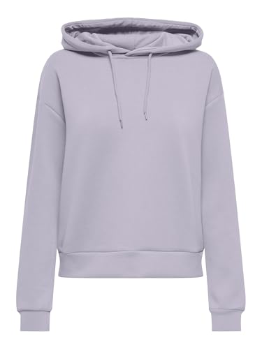 ONLY Damen Onplounge Life Hood Ls SWT Noos, Evening Haze, M von ONLY