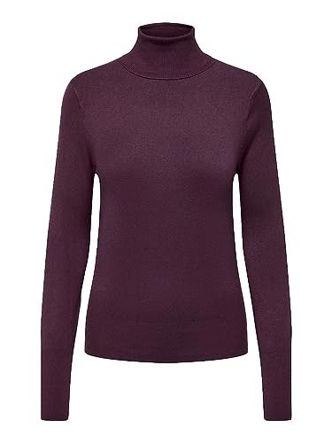 ONLY Damen Pullover 15183772 Italian Plum S von ONLY