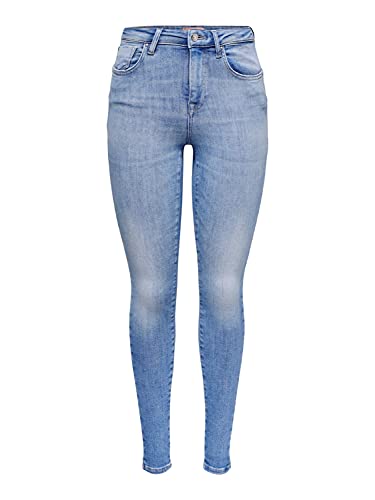 ONLY Damen Push-Up Jeans-Hose OnlPower Skinny-Fit Röhrenjeans Denim, Farbe:Blau, Jeans/Hosen Neu:XS / 30L von ONLY