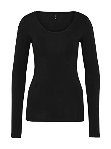 ONLY Damen Longsleeve Onllive Love Life Basic Damen-Shirt 15204712 Black XL von ONLY
