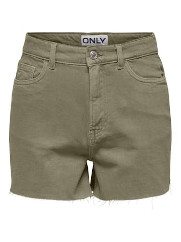 ONLY Damen Shorts ONLGABI-PRIME HW RW COL SHORTS PNT (DE/NL/SE/PL, Alphanumerisch, S, Regular, Regular, mermaid) von ONLY