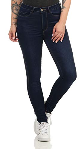 ONLY Damen Onlroyal Life Hw Sk Bj61-2 Noos Hose, Dark Blue Denim, XS EU ONLY Damen Onlroyal Life Hw Sk Bj61-2 Noos Hose, Dark Blue Denim, XS EU von ONLY