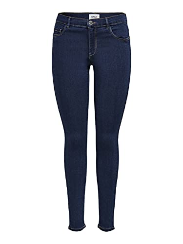 ONLY Damen Skinny Fit Jeans OnlRain reg, Farbe:Dunkelblau, Jeans/Hosen Neu:XS / 32L, Dark Blue2 ONLY Damen Skinny Fit Jeans OnlRain reg, Farbe:Dunkelblau, Jeans/Hosen Neu:XS / 32L, Dark Blue2 von ONLY