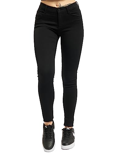 ONLY Damen onlRAIN REG CRY6060 NOOS Skinny Jeans, Schwarz (Black Denim), 36/L30 (Herstellergröße: S) von ONLY