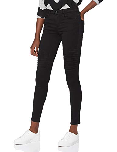 ONLY Damen Onlroyal Reg Sk Biker Jeans Pim600 Noos Jeanshose ,Black,XS L30 von ONLY