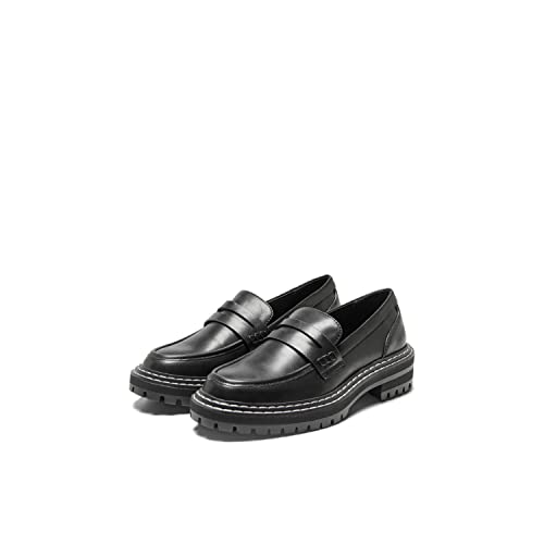 ONLY Damen ONLBETH-3 PU Loafer-NOOS Slipper, Black, 38 EU von ONLY