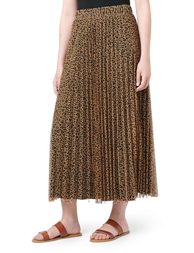 ONLY Damen Sommerrock Onlsky Plisse AOP Skirt JRS, Cartouche/AOP:JRS Urban Leo, XS von ONLY