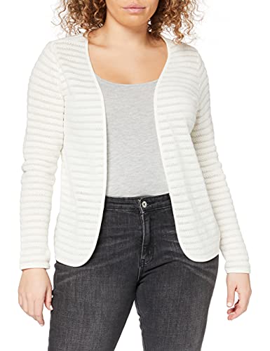 ONLY Damen Onlcrystal Ls Vest Noos Strickjacke, Cloud Dancer, M EU von ONLY