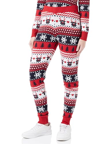 ONLY Damen Strickleggings Onlxmas Reindeer Mw Pant Box KNT, Chili Pepper/Pattern:cd/Night Sky, S ONLY Damen Strickleggings Onlxmas Reindeer Mw Pant Box KNT, Chili Pepper/Pattern:cd/Night Sky, S von ONLY