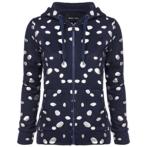 ONLY Damen Sweatjacke, Farbe:dunkelblau;Größe:L von ONLY