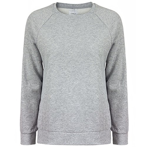 ONLY Damen Sweatshirt, Farbe:hellgrau;Größe:M von ONLY