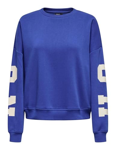 ONLY Damen Sweatshirt ONLSweat Life Back Sleeve Print Pullover Loose Fit 15356793 Surf The Web Birch Houston M ONLY Damen Sweatshirt ONLSweat Life Back Sleeve Print Pullover Loose Fit 15356793 Surf The Web Birch Houston M von ONLY