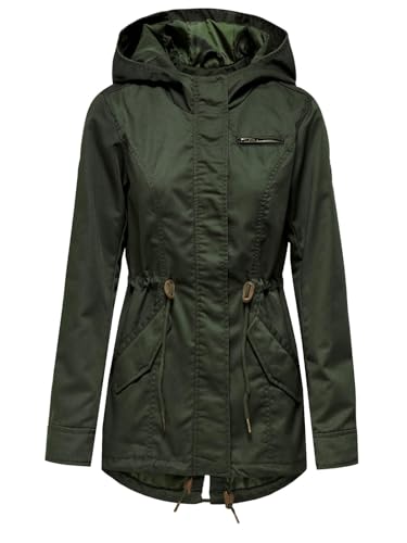 ONLY Damen Übergangsjacke ONLLorca Canvas Parka 15319876 leichte Jacke mit Kapuze Forest Night XS ONLY Damen Übergangsjacke ONLLorca Canvas Parka 15319876 leichte Jacke mit Kapuze Forest Night XS von ONLY