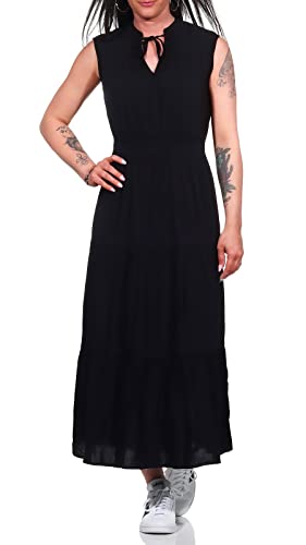 ONLY Damen Viskose Maxi Kleid Onlnova Life S/L Oli Long ärmellos 15233751 Black S von ONLY