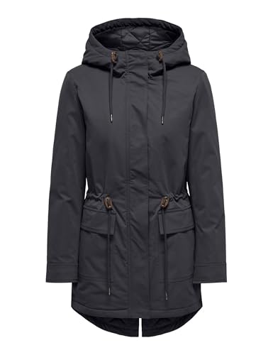 ONLY Damen ONLLOUISE AW Parka Life CC OTW 15321921,Blue Graphite,XS von ONLY