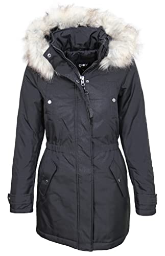 ONLY Damen Winterparka Fries Parka black S von ONLY