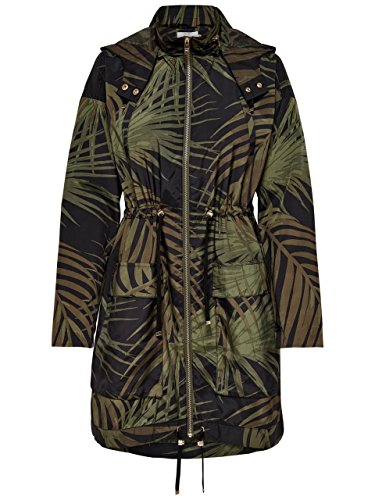 ONLY Damen onlJASMIN Oversized AOP Parka Box OTW Parka, per Pack Mehrfarbig (Kalamata AOP: Dark Palm), 36 (Herstellergröße: S) von ONLY
