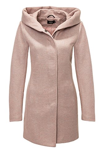 ONLY Damen onlSEDONA Light Melange Coat CC OTW Mantel, Braun (Mocha Mousse Detail:Melange), 38 (Herstellergröße: M) von ONLY
