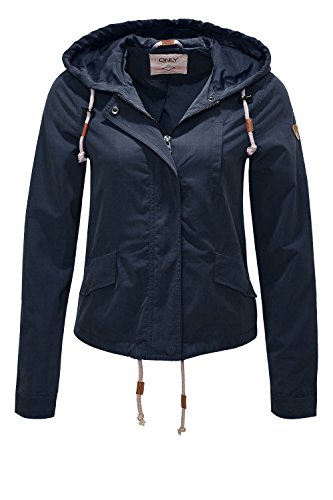 ONLY Damen onlSKYLAR Parka Jacket OTW Jacke, Blau (Night Sky), 36 (Herstellergröße: S) von ONLY