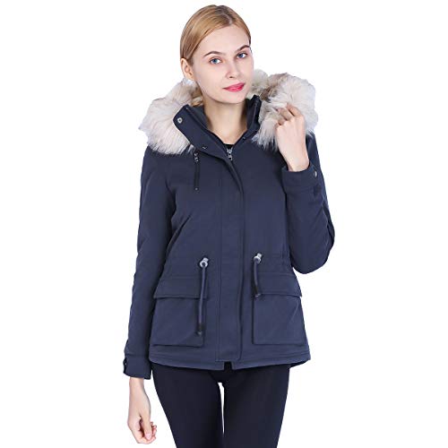 ONLY Damen onlSTARLIGHT FUR PARKA CC OTW Jacke, Blau (Blue Graphite), 34 (Herstellergröße: XS) von ONLY