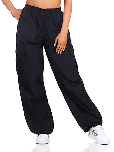 ONLY Damenhose ONLJOAN Parachute Cargo Pant OTW (as3, Waist_Inseam, l, Numeric_32, Black) von ONLY