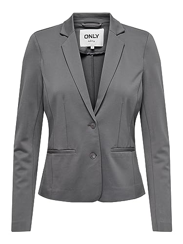 ONLY Damen Jacke Blazer ONLPoptrash Damensakko mit Knopfverschluss 15153144 Plum Kitten S von ONLY