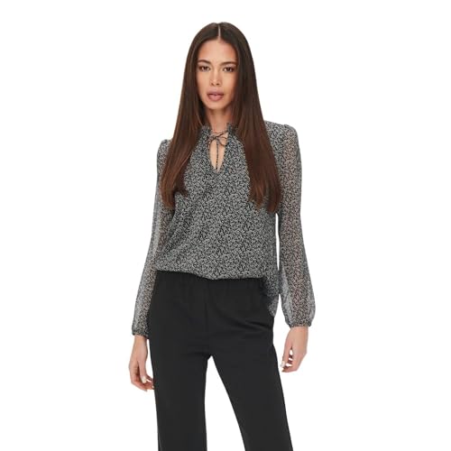 ONLY Damen Onlditsy L/S Blouse WVN Noos Bluse, Black 1, XS EU von ONLY