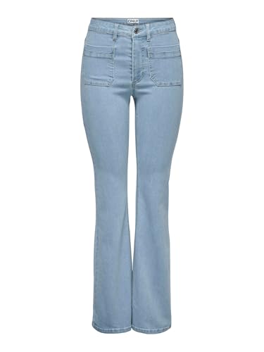 ONLY Female Flared fit Jeans ONLWAUW Hohe Taille Ausgestellt Jeans von ONLY