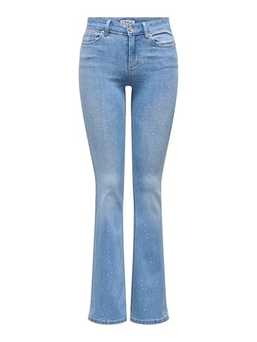 ONLY Female Flared fit Jeans ONLWAUW Mittlere Taille Flared Jeans von ONLY