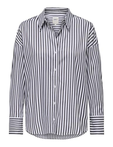 ONLY Damen Onloregon Solo Shirt WVN, Bright White, Large von ONLY