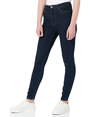 ONLY Damen Onliconic Hw Sk Long Ank Dnm Noos Jeans, Dark Blue Denim, 25W / 30L EU von ONLY