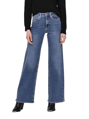 ONLY Damen Jeans ONLMADISON Blush HW Wide Blau - Medium Blue Denim Stretch XS-XL, Größe:XL/30, Farbe:Medium Blue Denim 15282980 ONLY Damen Jeans ONLMADISON Blush HW Wide Blau - Medium Blue Denim Stretch XS-XL, Größe:XL/30, Farbe:Medium Blue Denim 15282980 von ONLY