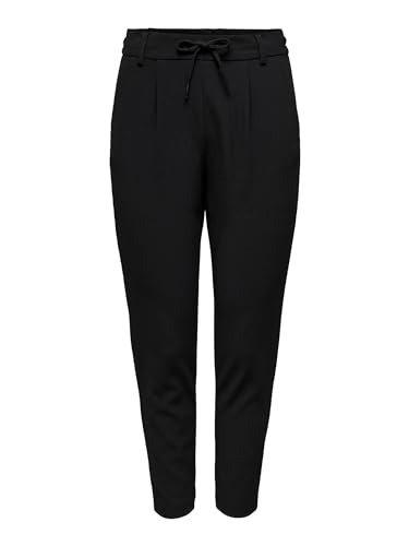 ONLY Damen Onlpoptrash-sally Easy Mw Rib Pnt Noos Hose, Schwarz, L / 34L von ONLY