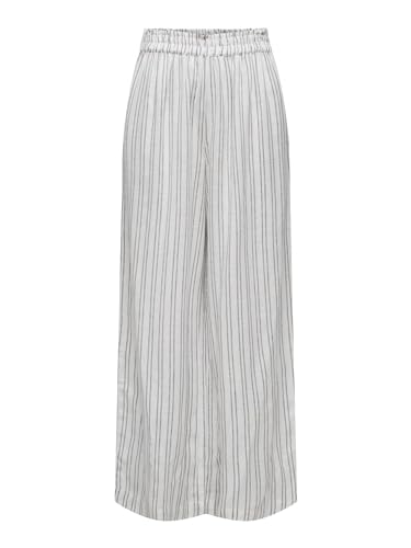 ONLY Female Hose mit weitem Beinschnitt Gerade geschnitten Hohe Taille Hose von ONLY