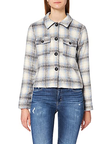 Only Damen ONLLOU Short Check Jacket OTW NOOS Jacke, Pumice Stone/Checks:Allure, L von ONLY