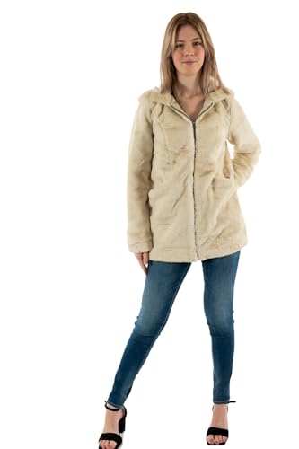 ONLY Damen Onlmalou Faux Fur Coat Cc Otw Jacke, Pumice Stone, S EU von ONLY