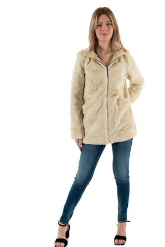 ONLY Damen Onlmalou Faux Fur Coat Cc Otw Jacke, Pumice Stone, S EU von ONLY