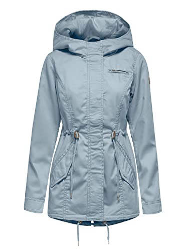 ONLY Female Jacke Leinen Parka LDusty Blue von ONLY