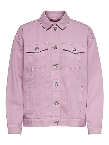 ONLY Women's ONLOCEAN L/S Oversize Jacket PNT Jeansjacke, Mauve Mist, L von ONLY