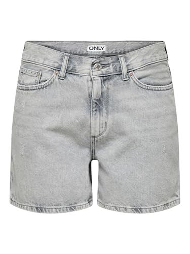 ONLY Female Jeans-Shorts ONLELLA Mittlere Taille Normal geschnitten Jeans-Shorts von ONLY