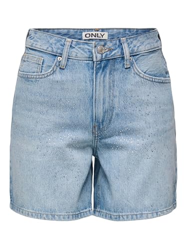 ONLY Female Jeans-Shorts ONLJOSE Hohe Taille Normal geschnitten Jeans-Shorts von ONLY