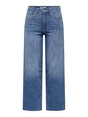 ONLY Female Jeans mit weitem Bein ONLANN-Madison Hohe Taille Verkürzt Jeans von ONLY