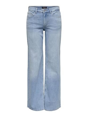 ONLY Female Jeans mit weitem Bein ONLCHRIS Mittlere Taille Weiter Beinschnitt Jeans von ONLY