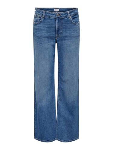ONLY Female Jeans mit weitem Bein ONLCHRIS Mittlere Taille Weiter Beinschnitt Jeans von ONLY