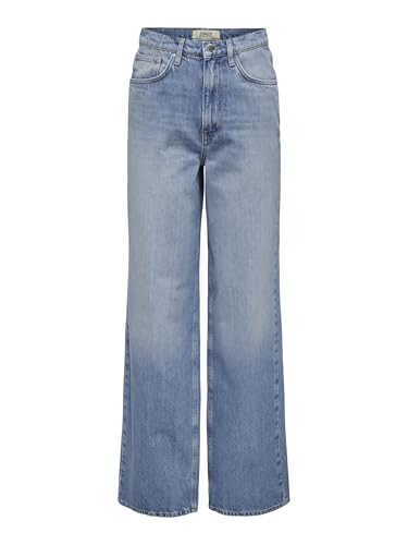 ONLY Female Jeans mit weitem Bein ONLHOPE Hohe Taille Weiter Beinschnitt Jeans von ONLY