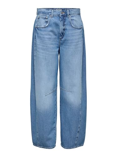 ONLY Female Jeans mit weitem Bein ONLHORSESHOE Mittlere Taille Barrel Fit Jeans von ONLY