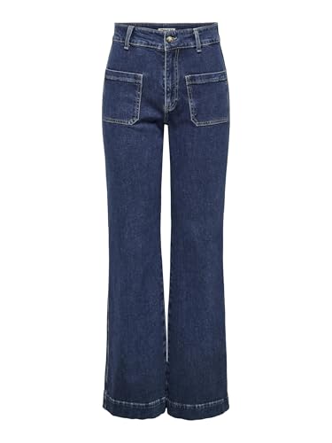 ONLY Female Jeans mit weitem Bein ONLJUICY Hohe Taille Weiter Beinschnitt Jeans ONLY Female Jeans mit weitem Bein ONLJUICY Hohe Taille Weiter Beinschnitt Jeans von ONLY